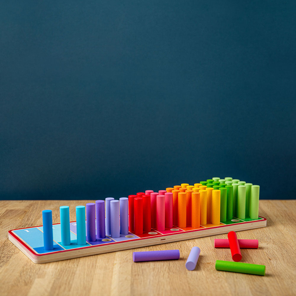 Rainbow Counting Sticks-Bigjigs Toys-Yes Bebe