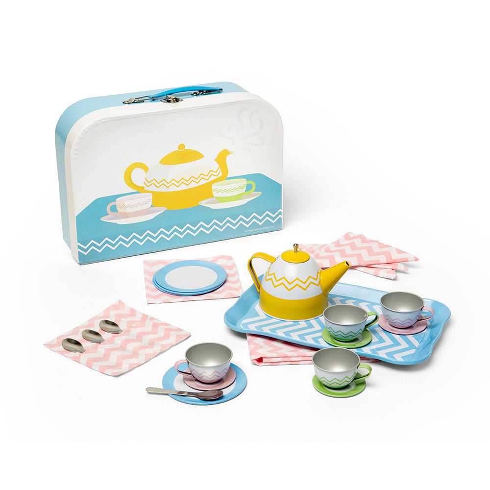 Tin Tea Set-Bigjigs Toys-Yes Bebe