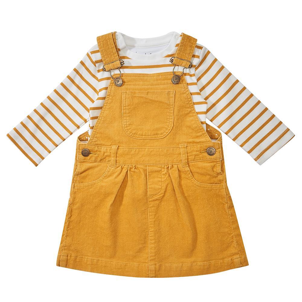 Ochre Corduroy Dress