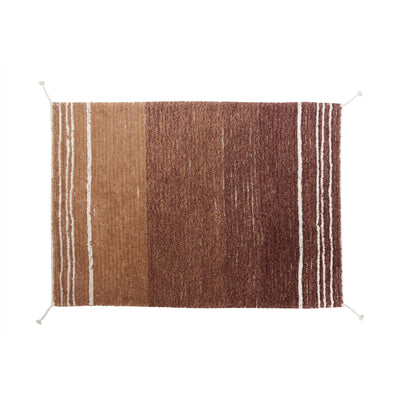 Reversible Washable Rug Twin Toffee
