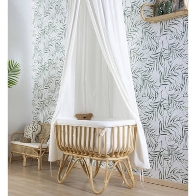 Hanging Canopy Tent with Playmat Off-white-Bed Canopies-CHILDHOME-Yes Bebe