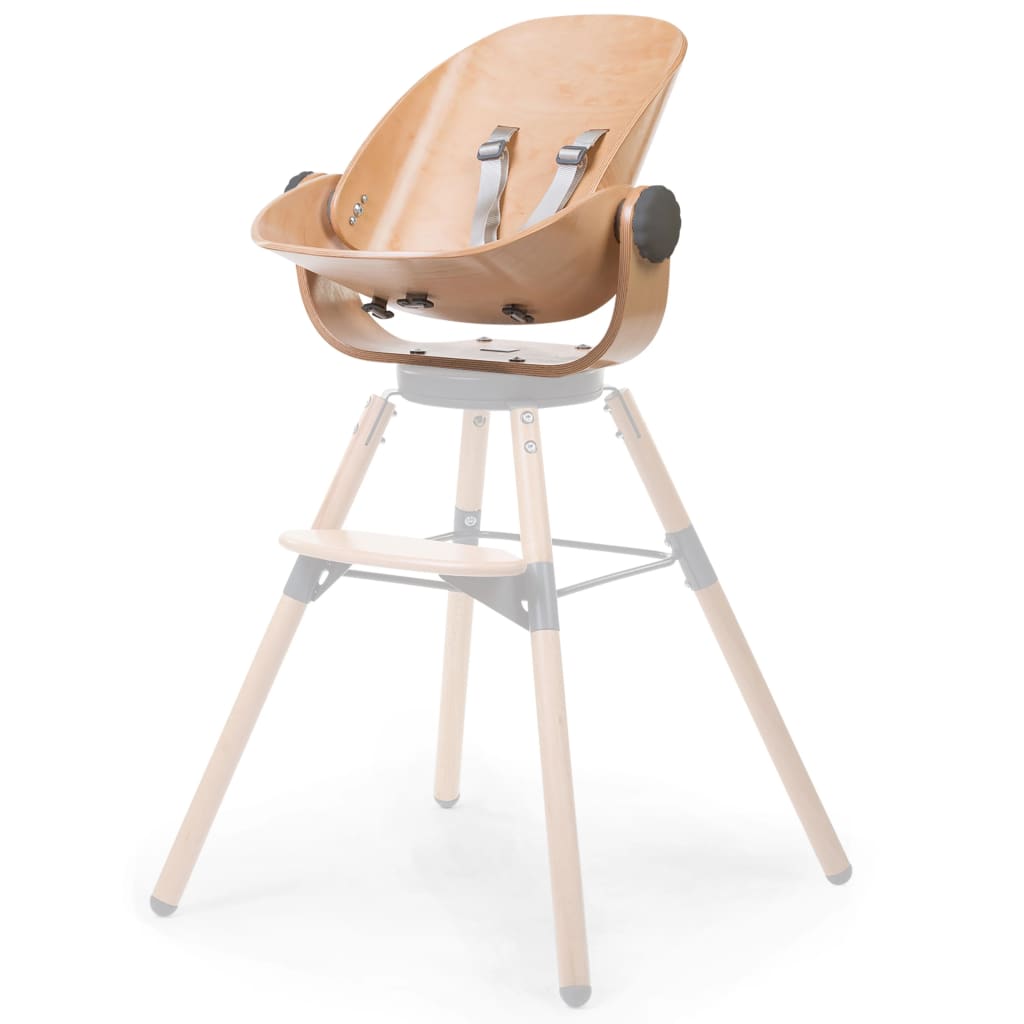 High Chair Seat Evolu Newborn Wood Natural Anthracite-High Chair Accessories-CHILDHOME-Yes Bebe