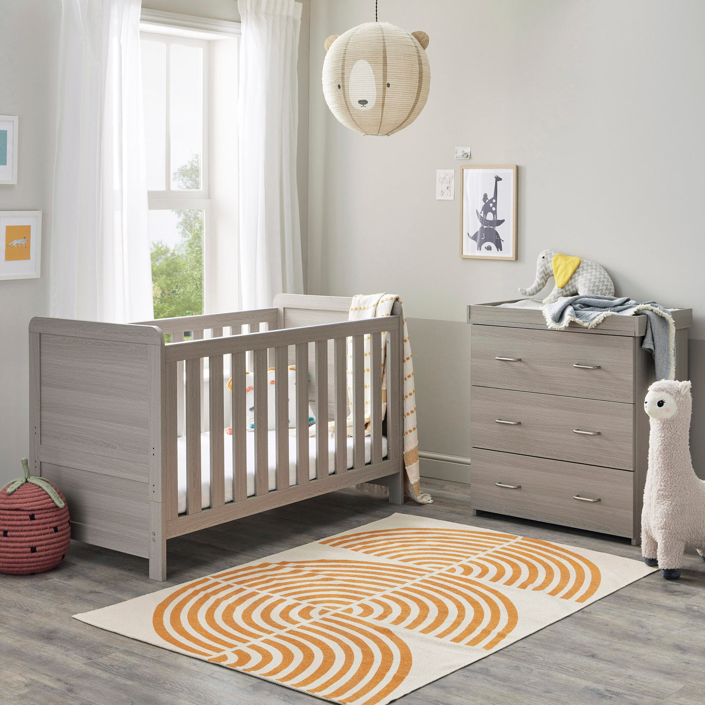 Caro 3 Piece Room Set - Grey Wash