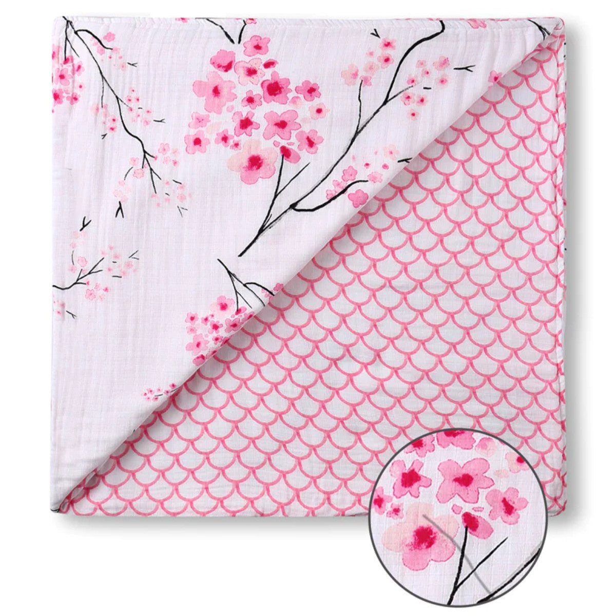 Organic Snug Blanket - Cherry Blossom