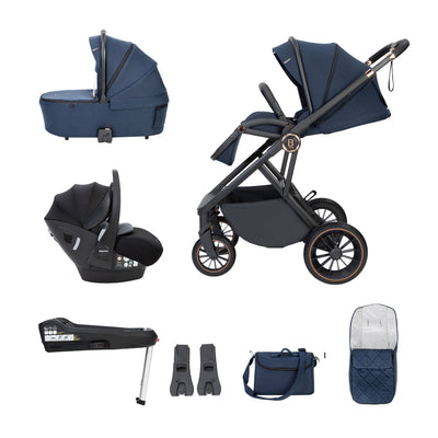 Chia Travel System Pecan with Base-Midnight Blue