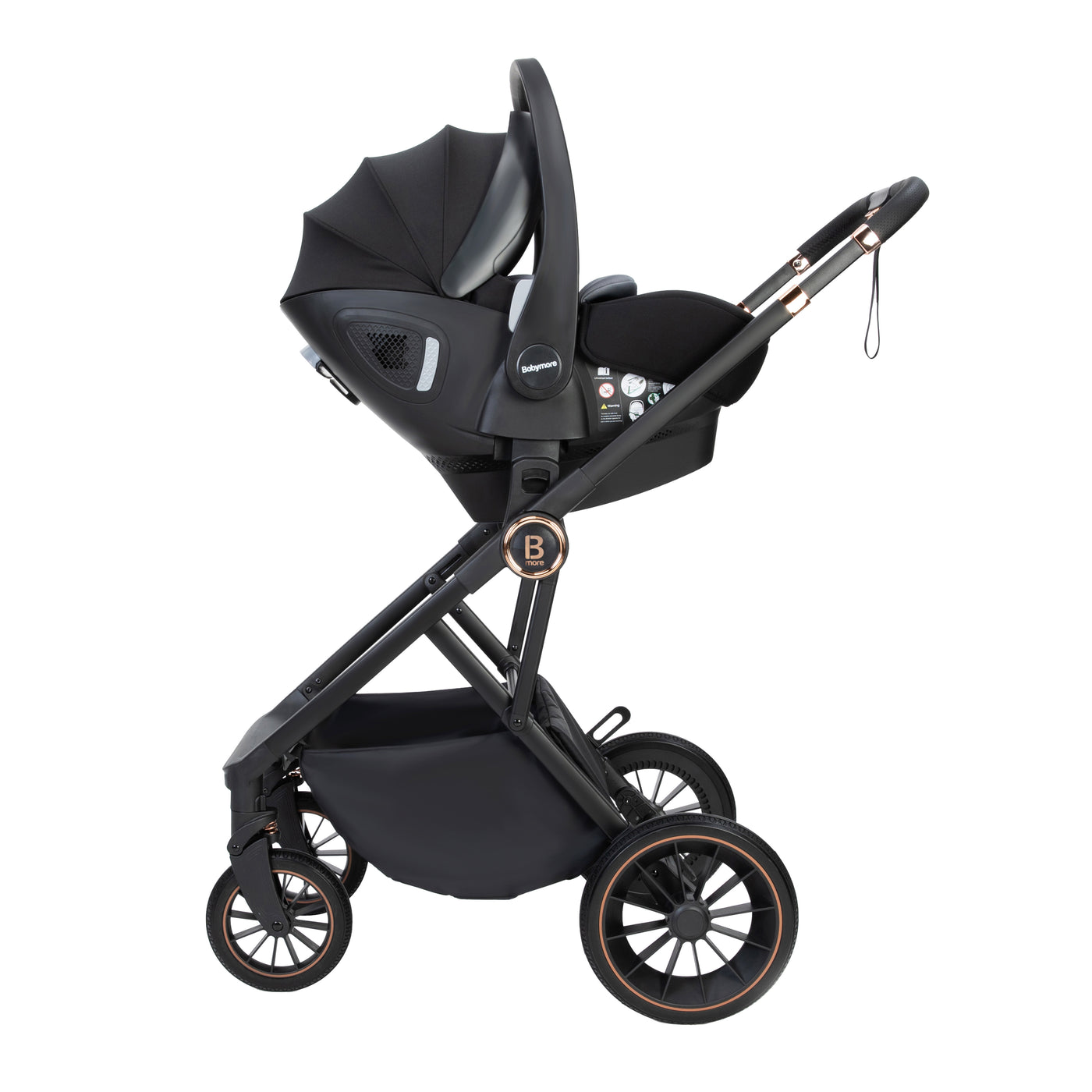 Chia Travel System Pecan with Base-Midnight Blue