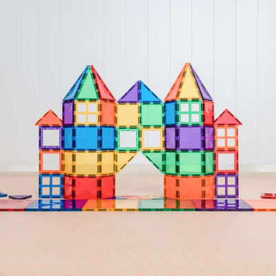 Magnetic Tiles Rainbow Starter Pack - 60 Pieces-Magnetic Tiles-Connetix-Yes Bebe