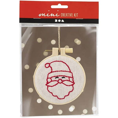 DIY embroidery kit - Santa Claus - White-Creativ Company-Yes Bebe