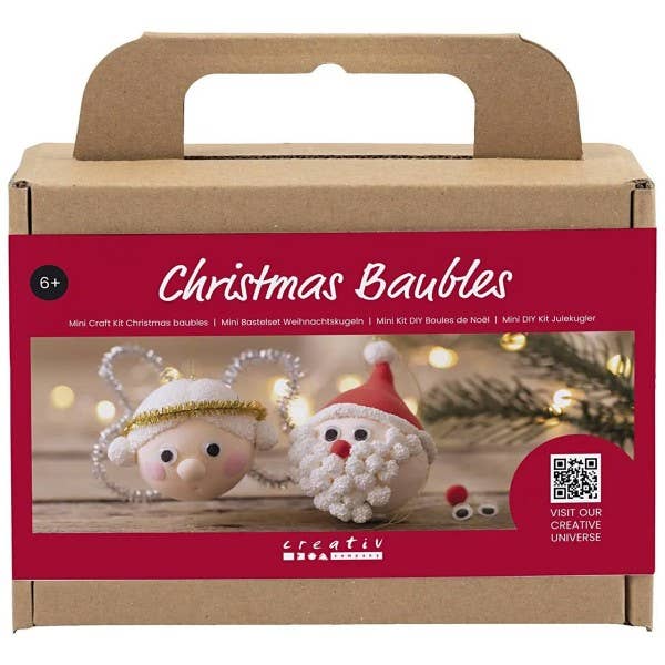 DIY modeling kit - Christmas balls - Santa Claus/Angel - 2 pcs-Creativ Company-Yes Bebe