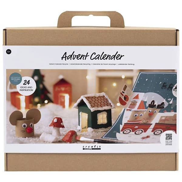PRICING Children's advent calendar - Recycling 24 creative projects-Creativ Company-Yes Bebe
