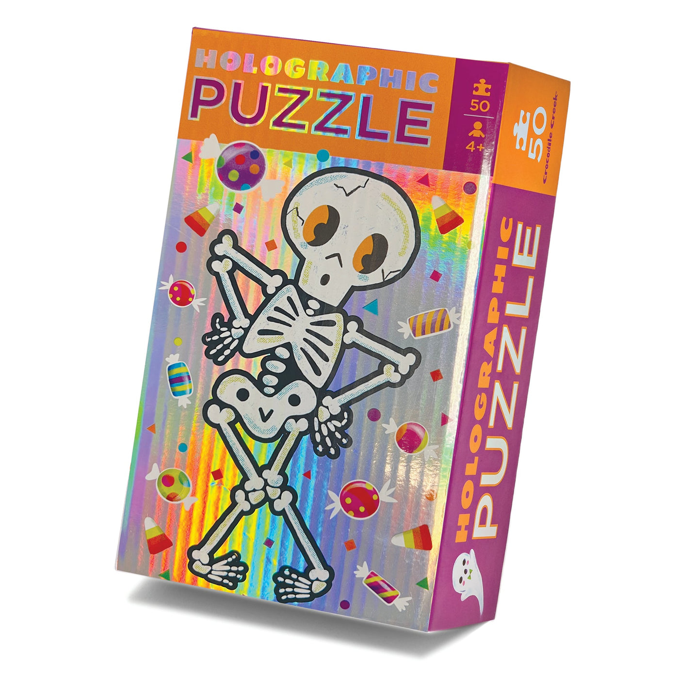 Holographic Skeleton 50 Piece Puzzle-Jigsaw Puzzles-Crocodile Creek-Yes Bebe