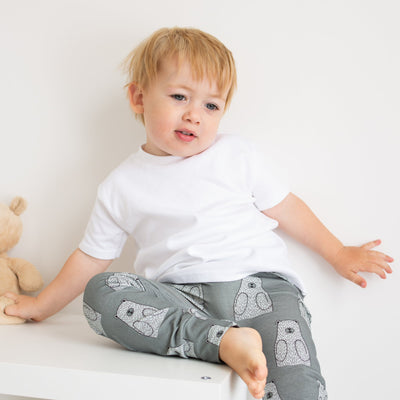 Grey Bear Leggings-Leggings-Fredandnoah-Yes Bebe