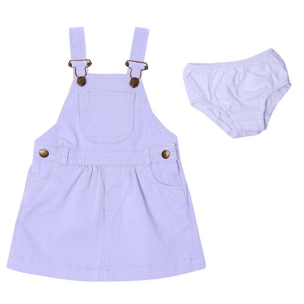 Lilac Denim Dress-Dress-Dotty Dungarees Ltd-Yes Bebe