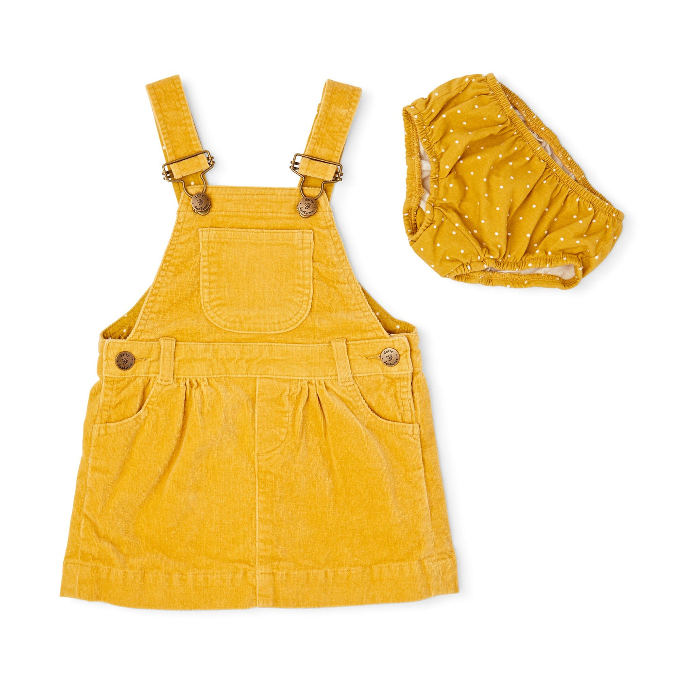 Ochre Corduroy Dress