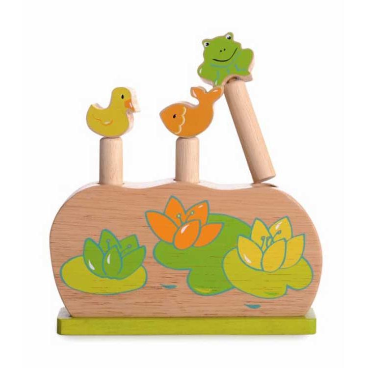 Wooden Frog Pop Up Game-Pop Up Toys-Egmont Toys-Yes Bebe