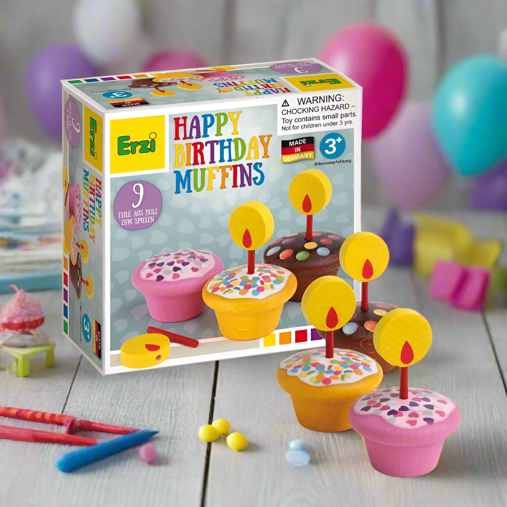 Birthday Muffins - Wooden Play Food