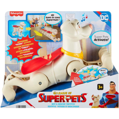 DC League of Super Pets Rev & Rescue Krypto-Dolls, Playsets & Toy Figures-Fisher Price-Yes Bebe