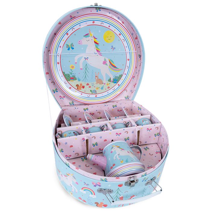 11 Piece Musical Tea Set - Rainbow Fairy-Kitchen and Tea Sets-Floss & Rock-Yes Bebe