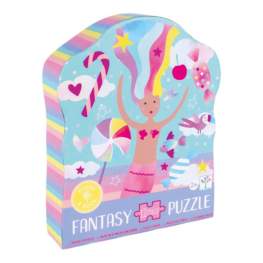 12 Piece Shaped Jigsaw In Shaped Box - Fantasy-12 Piece Puzzles-Floss & Rock-Yes Bebe