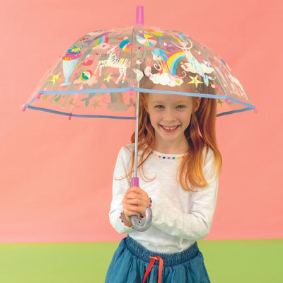 Clear Colour Changing Umbrella - Fantasy-Magic Umbrellas-Floss & Rock-Yes Bebe