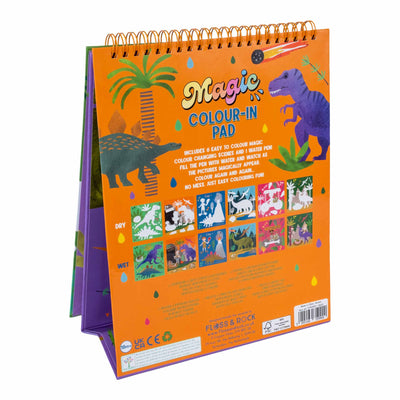 Magic Colour Changing Watercard Easel And Pen - Dinosaur-Magic Water Easel Pads-Floss & Rock-Yes Bebe