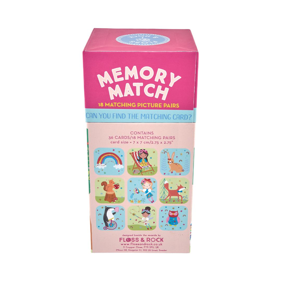 Memory Match Game - Rainbow Fairy-Memory Match-Floss & Rock-Yes Bebe