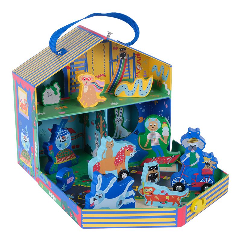 Playbox With Wooden Pieces - Pets-Play Boxes-Floss & Rock-Yes Bebe