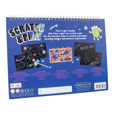 Scratch And Play - Space-Creative Art-Floss & Rock-Yes Bebe