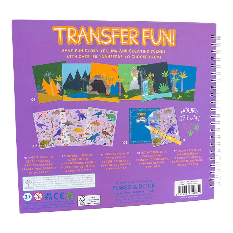 Transfer Fun - Dinosaur-Creative Art-Floss & Rock-Yes Bebe