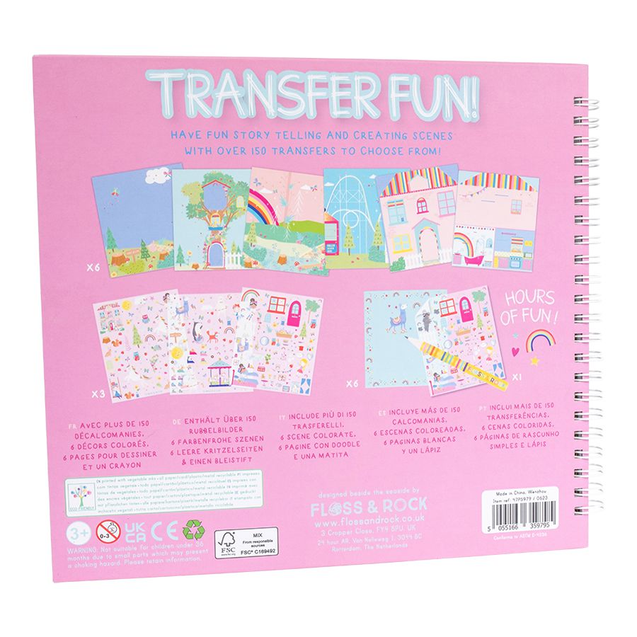 Transfer Fun - Rainbow Fairy-Creative Art-Floss & Rock-Yes Bebe