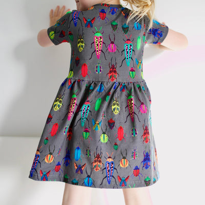 Beautiful Bug Print Dress-Dresses-Fred & Noah-Yes Bebe