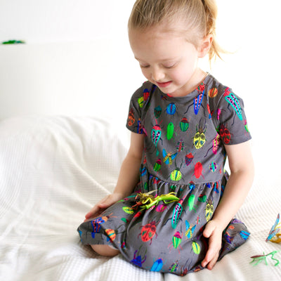 Beautiful Bug Print Dress-Dresses-Fred & Noah-Yes Bebe