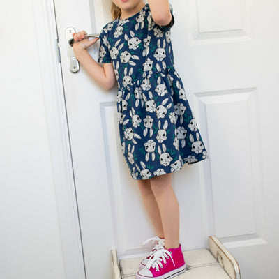 Bunny Print Dress-Dresses-Fred & Noah-Yes Bebe