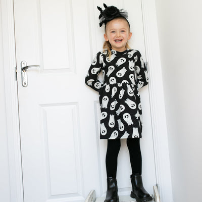 Ghost Print Dress-Dresses-Fred & Noah-Yes Bebe