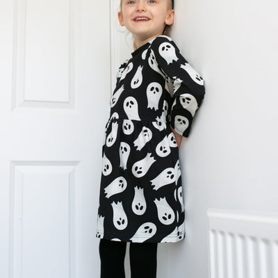 Ghost Print Dress-Dresses-Fred & Noah-Yes Bebe