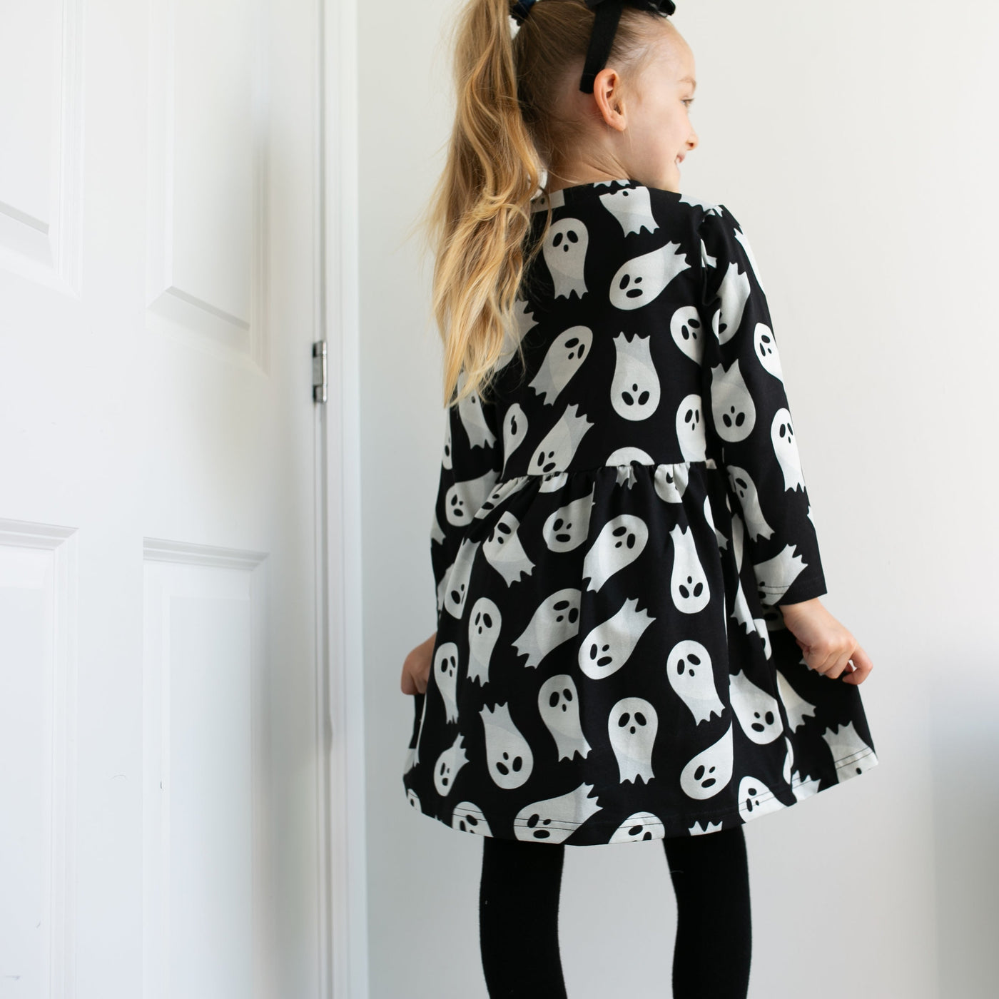 Ghost Print Dress-Dresses-Fred & Noah-Yes Bebe