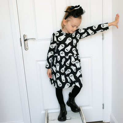 Ghost Print Dress-Dresses-Fred & Noah-Yes Bebe