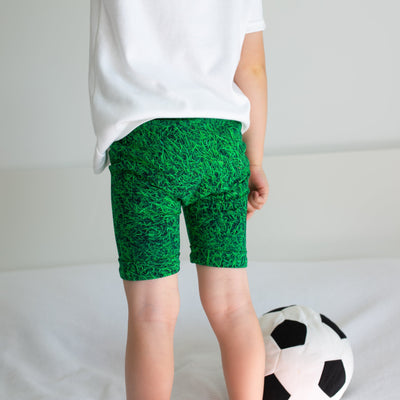 Grass Print Shorts-Shorts-Fred & Noah-2-3 Y-Yes Bebe