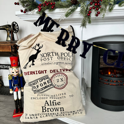 Jumbo Overnight Delivery Personalised Christmas Sack-Fred & Noah-Yes Bebe