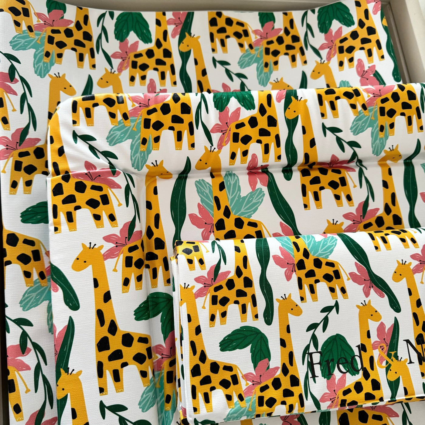 Jungle Giraffe Changing Mat-Changing mat-Fred & Noah-Standard changing mat-Yes Bebe