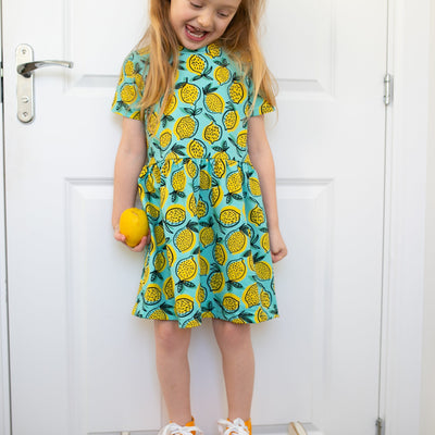 Lemon Print Dress-Dresses-Fred & Noah-Yes Bebe