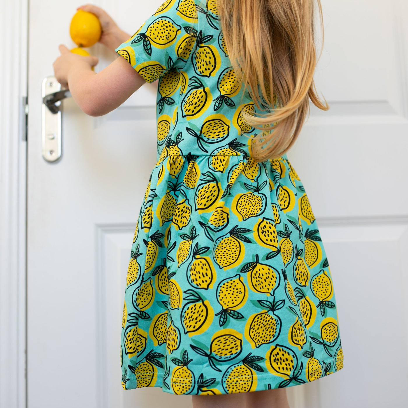 Lemon Print Dress-Dresses-Fred & Noah-Yes Bebe