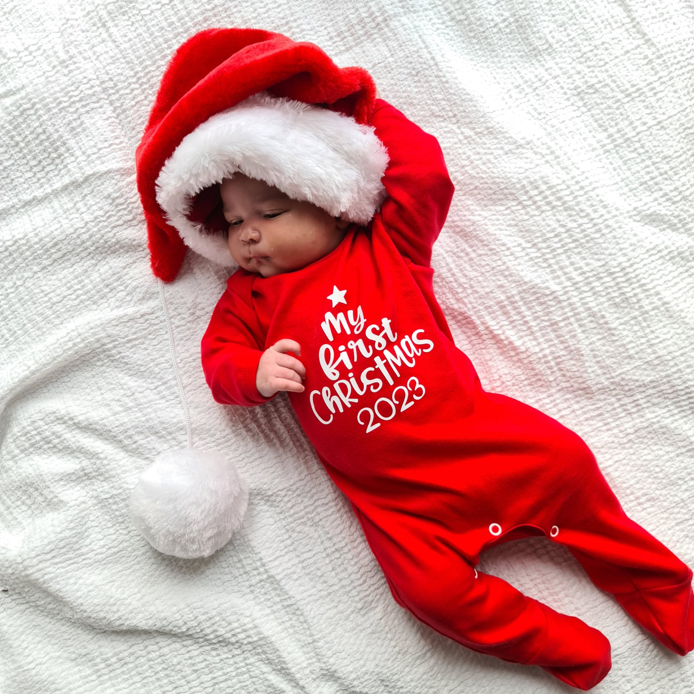 My First Christmas Sleepsuit-Sleepsuit-Fred & Noah-Yes Bebe