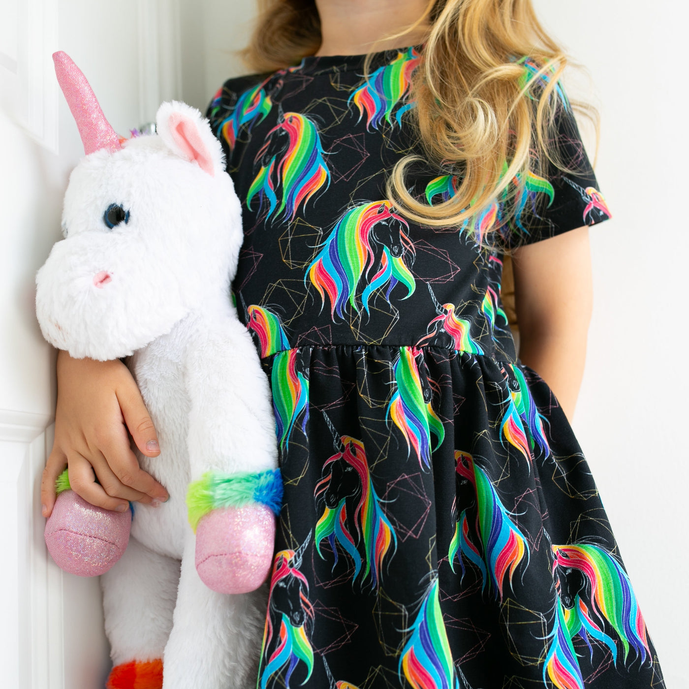 Rainbow Unicorn Dress-Fred & Noah-Yes Bebe