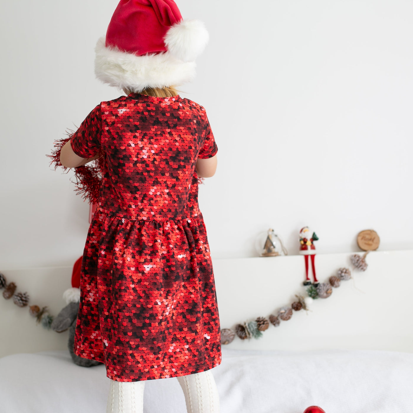 Red Sequin Dress-Dresses-Fred & Noah-Yes Bebe