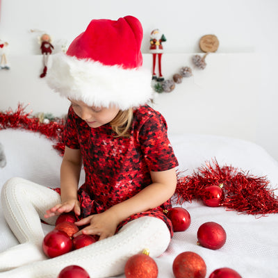 Red Sequin Dress-Dresses-Fred & Noah-Yes Bebe