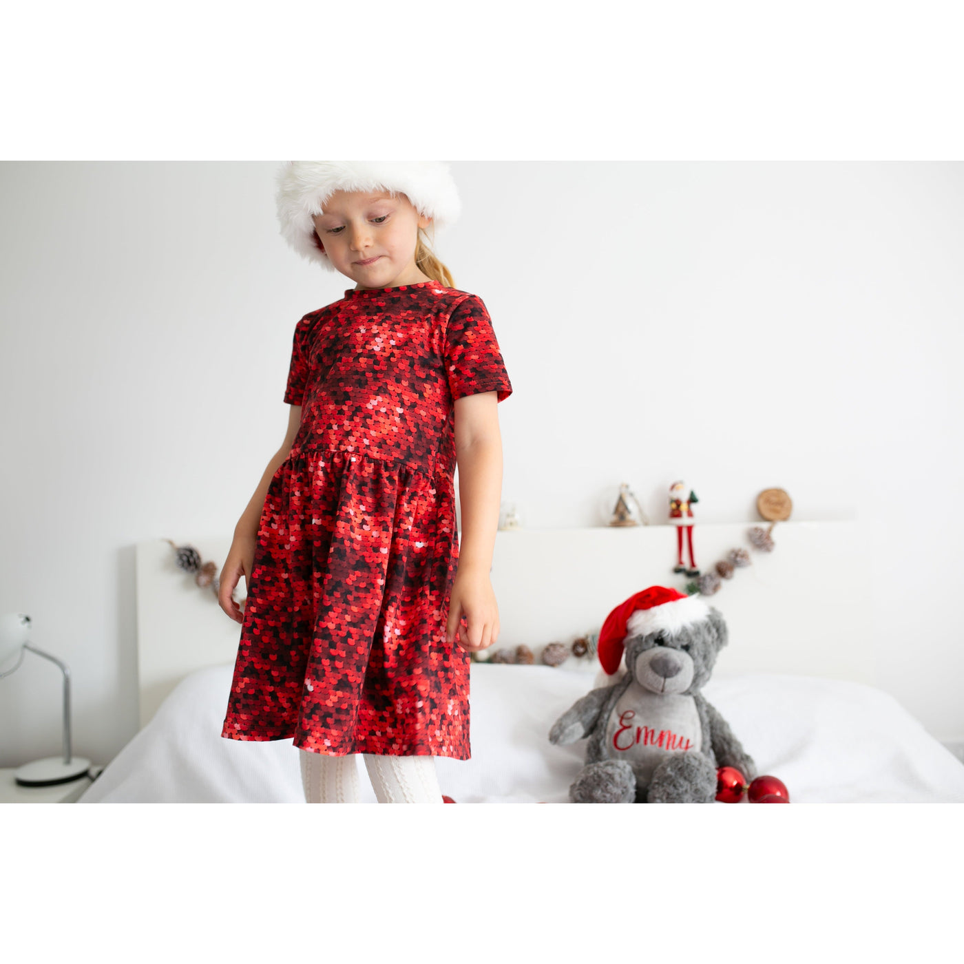 Red Sequin Dress-Dresses-Fred & Noah-Yes Bebe