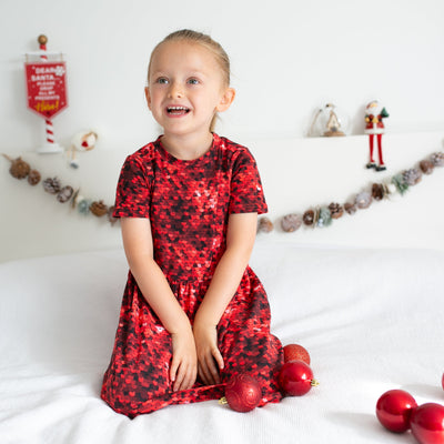 Red Sequin Dress-Dresses-Fred & Noah-Yes Bebe