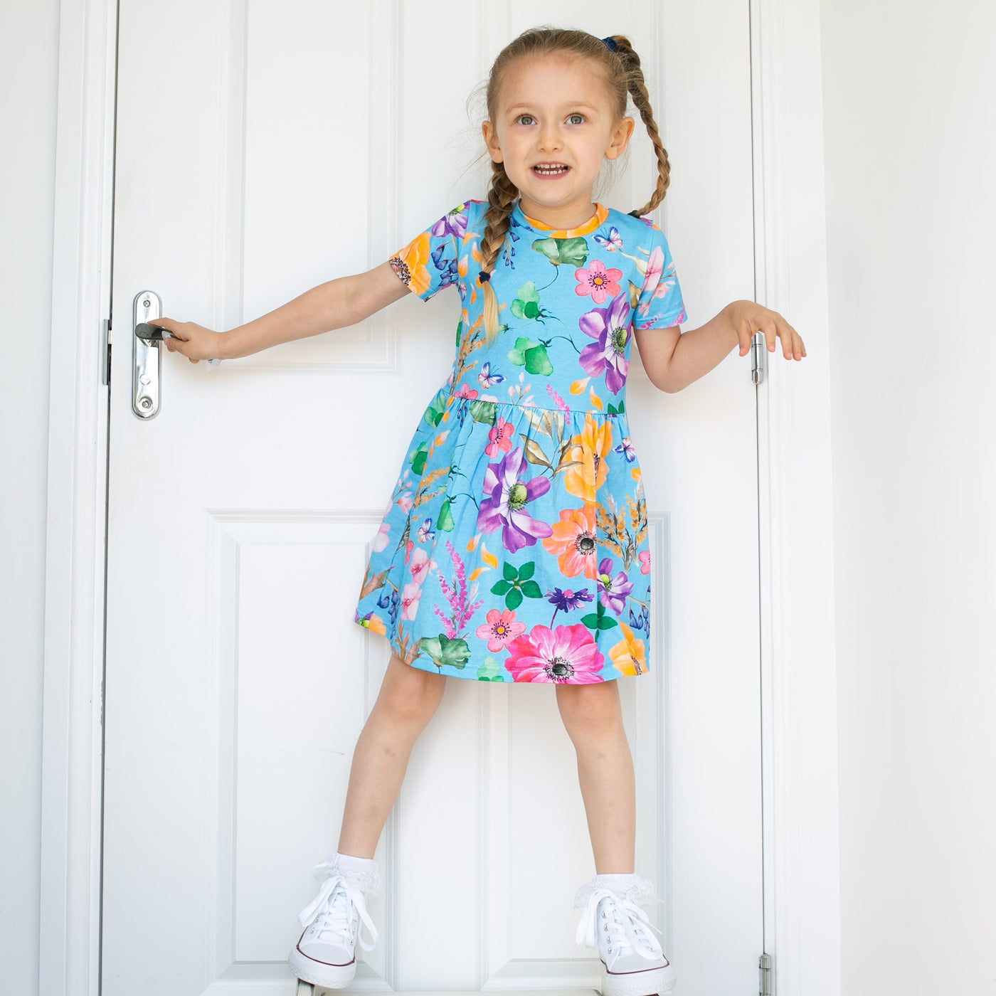 Summer Garden Print Dress-Dresses-Fred & Noah-Yes Bebe