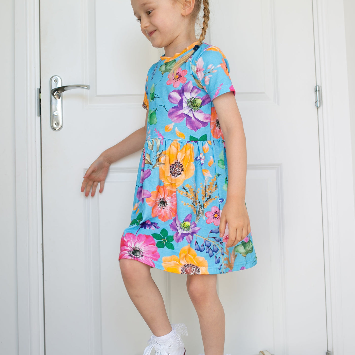 Summer Garden Print Dress-Dresses-Fred & Noah-Yes Bebe